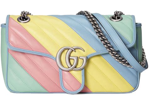 brown and pastels gucci|Gucci leather shoulder bag.